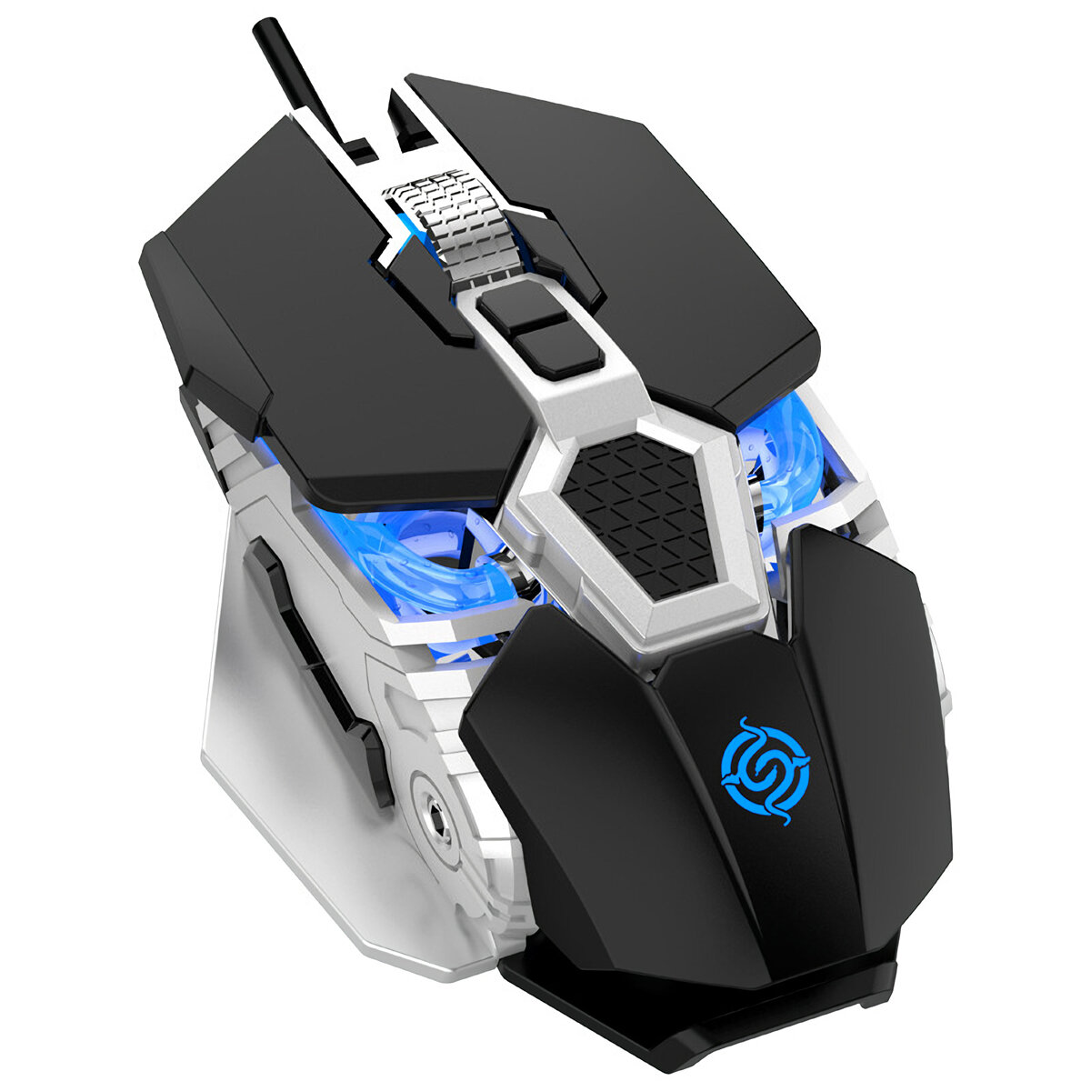 K-Snake Q18 Wired Game Mouse RGB 6400DPI Macro Black Gaming Mouse for Desktop Computer Laptop PC