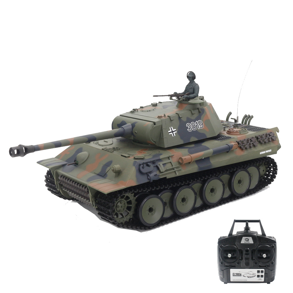 

Heng Long 3819-1 7.0 1/16 2.4G Larger Germany Panther RC Tank Infrared Battle Launch Vehicles Models Smoke Sound Toys