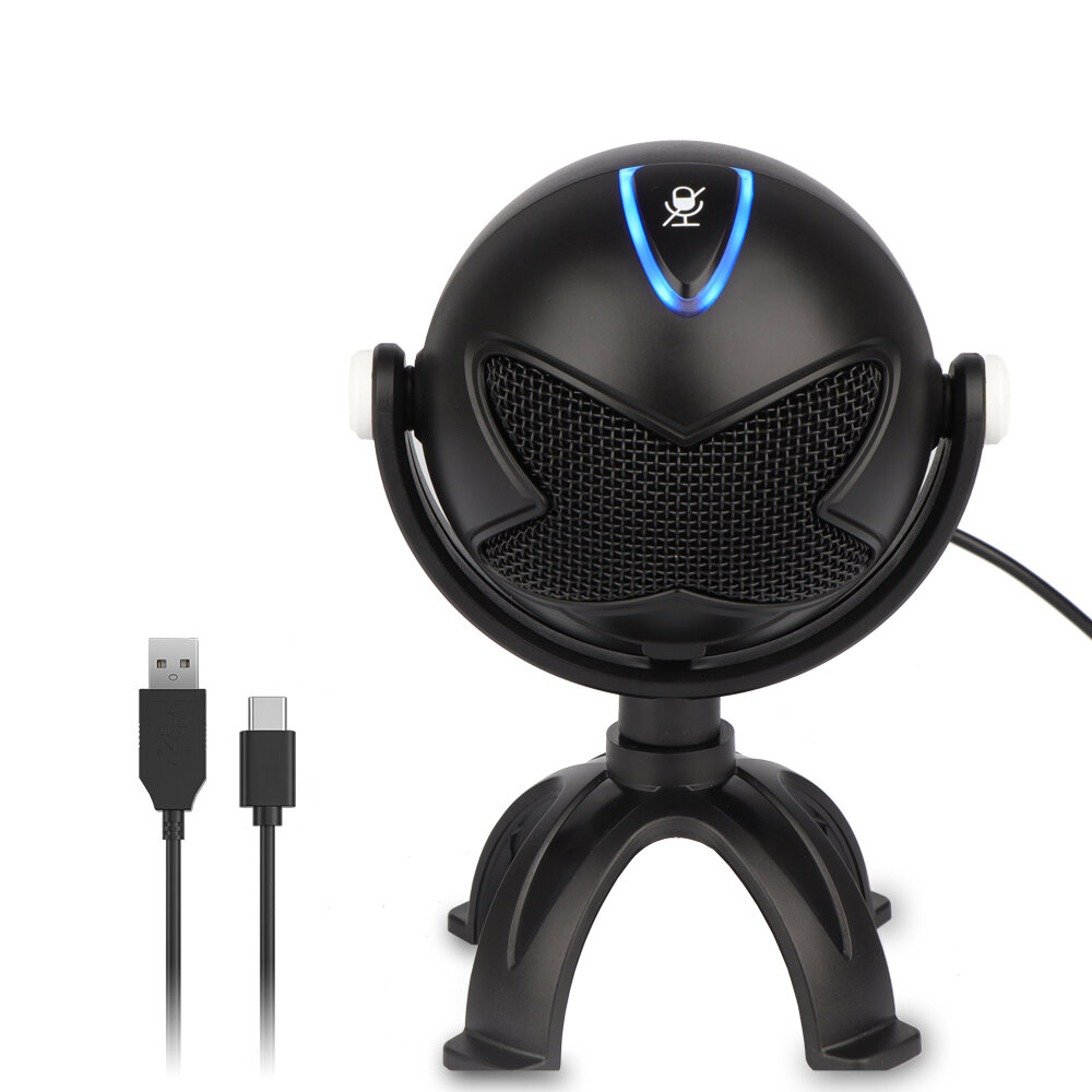 DLDZ ME7 Alien Ball-shape Condenser Microphone USB Wired Supercardioid-directional Sound Recording V