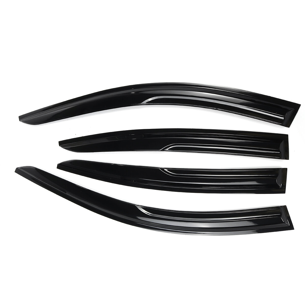 4Pcs For Acura TL Clip 2009-2014 Plastic Exterior Visor Vent Shades Window Sun Rain Guard Deflector