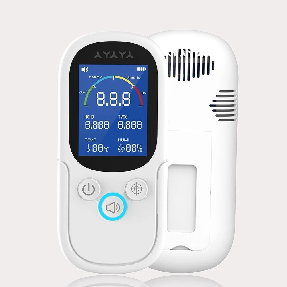 

NOYAFA JMS12 Digital HCHO TVOC Temperature Humidity Detector Formaldehyde Meter Air Quality Monitor