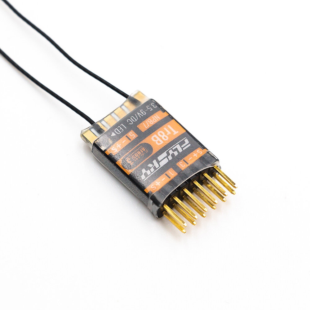 

Flysky FS-TR8B 2.4GHz 8CH AFHDS 3 Micro Receiver PWM/PPM/i.BUS/S.BUS Output Support 2 Newport for FPV RC Drone Airplane