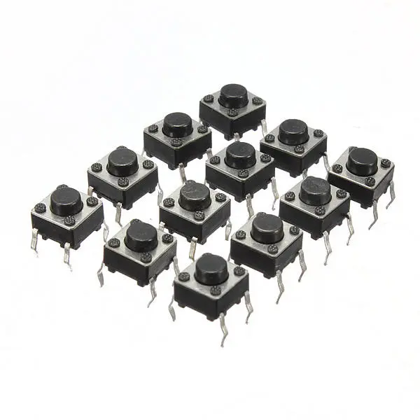 

Geekcreit® 300pcs Mini Micro Momentary Tactile Touch Switch Push Button DIP P4 Нормально открытый