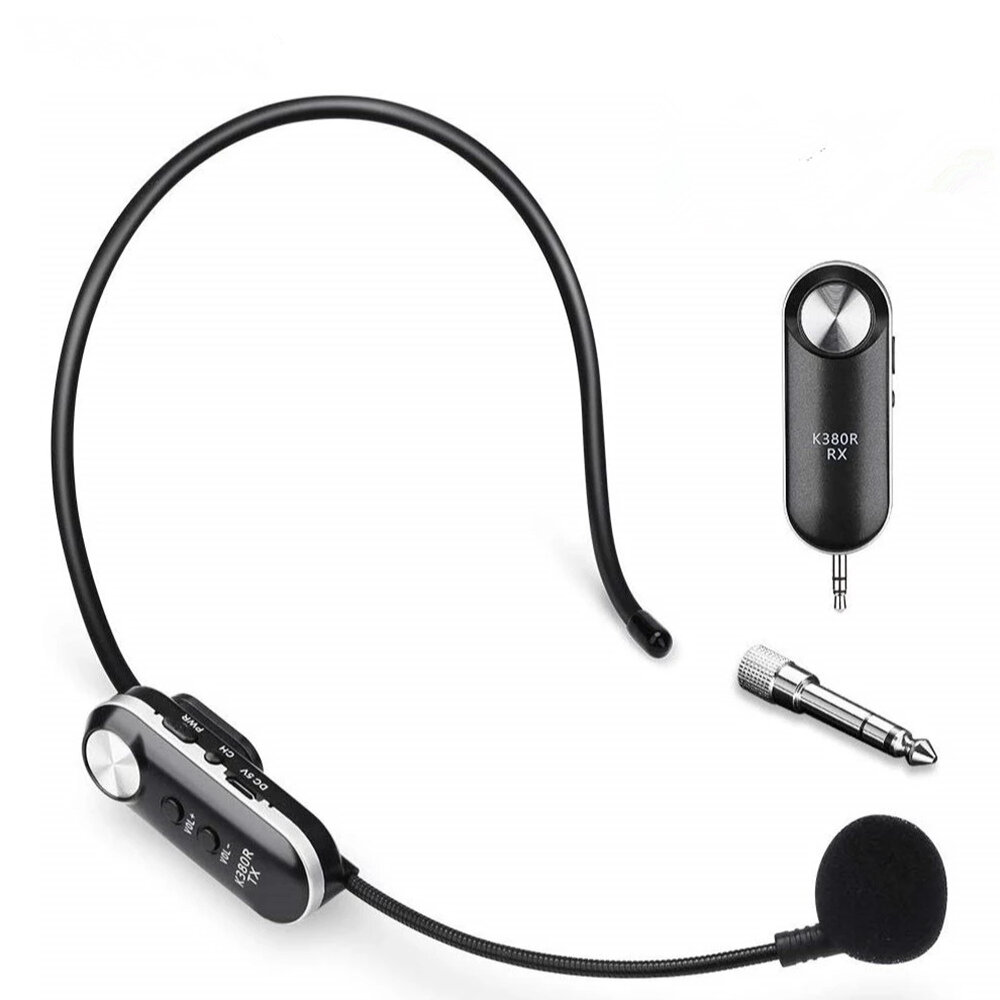 Bakeey UP-T17C Draadloze Microfoon Headset 50M UHF Draadloze Headset Mic Systeem voor Spraakversterk