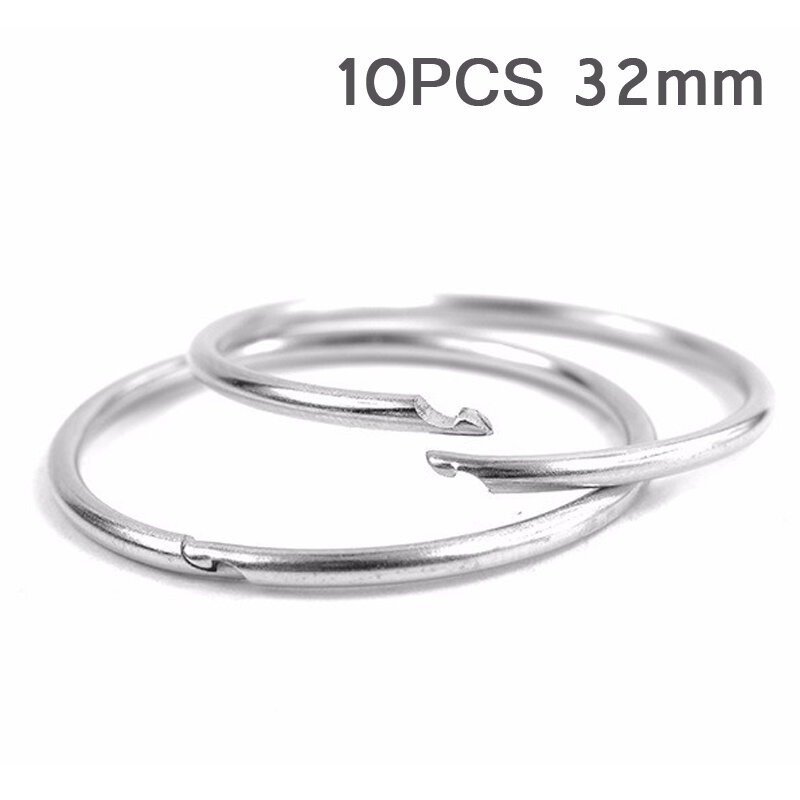 10 STKS 32mm Diameter Outdoor EDC Sleutelhanger Gesp Metalen Ronde Ketting Quick Release Clamp Ring
