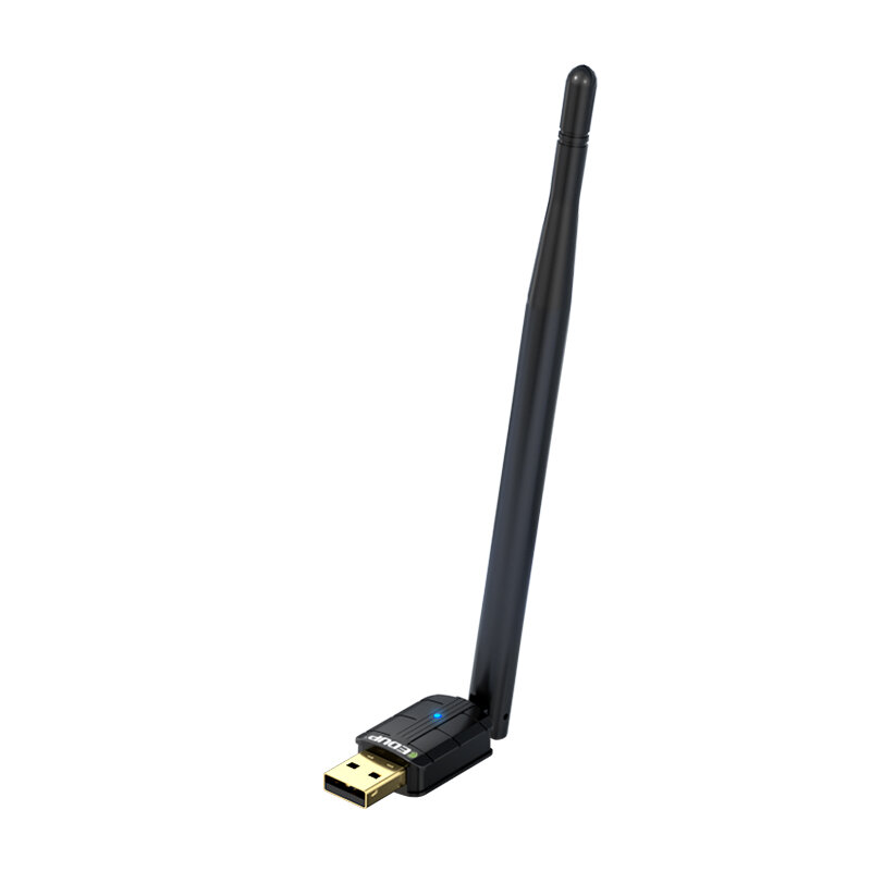 

EDUP EP-AX300GS USB WiFi6 Adapter 300M Drive Free Wireless Network Card with 5dBi High Gain Antenna LAN Adapter for PC C
