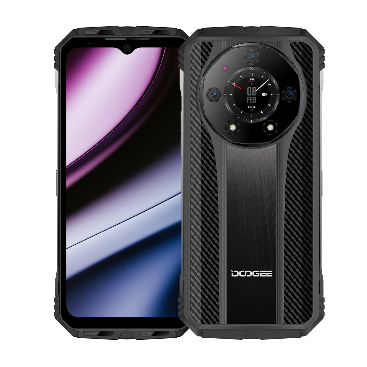 

DOOGEE S110 Global Version Innovative Rear Display 22GB 256GB 50MP Triple Camera Night Vision Camera Helio G99 6.58 inch
