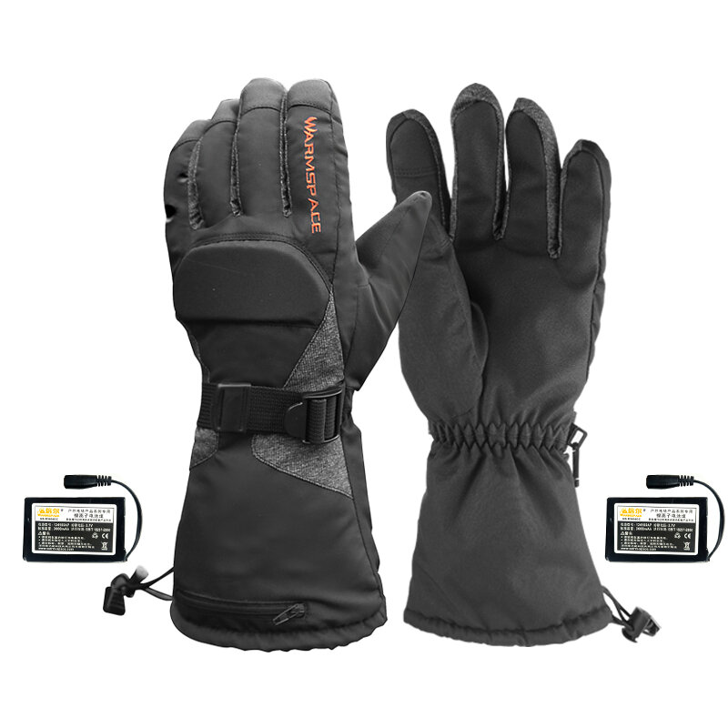 

Winter Warmer Electric Thermal Sport Gloves Waterproof Touch Screen Heated Gloves Battery Powered For Motorcycle Snow Sk