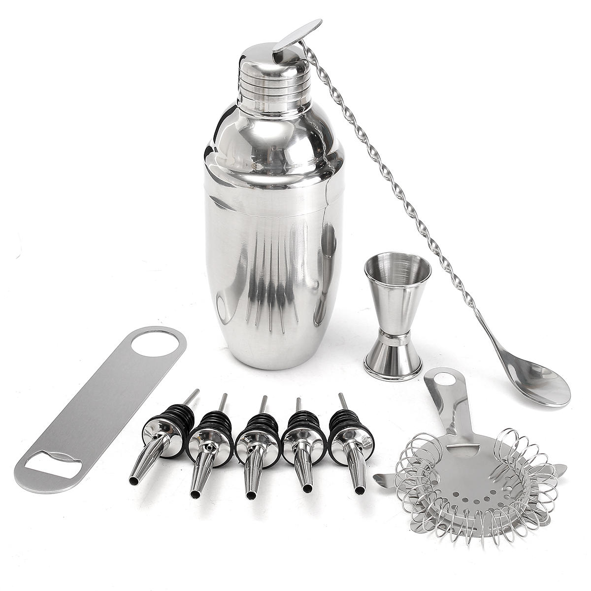 best price,11pcs,stainless,steel,cocktail,shaker,mixer,coupon,price,discount