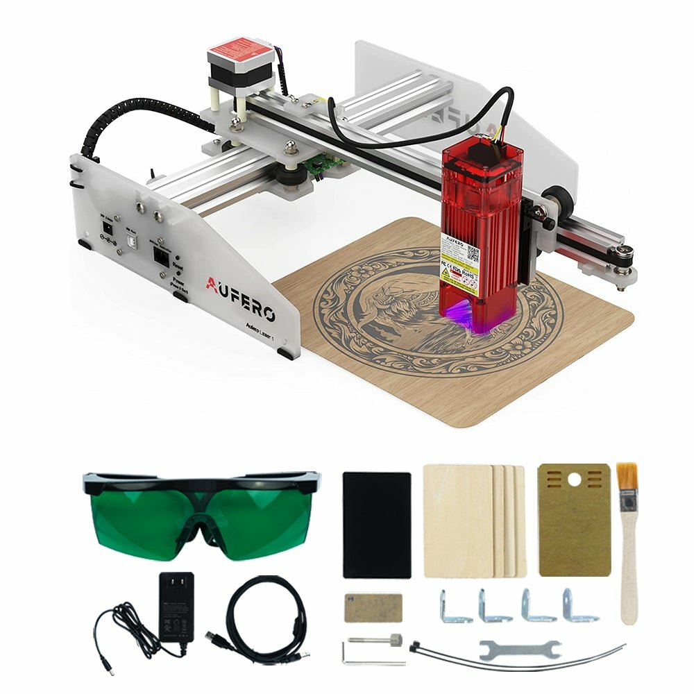 

Aufero Laser 1 LU2-4 SF LF Laser Engraving Machine Portable Mini Laser Cutter and Engraver Machine for Wood and Metal 32