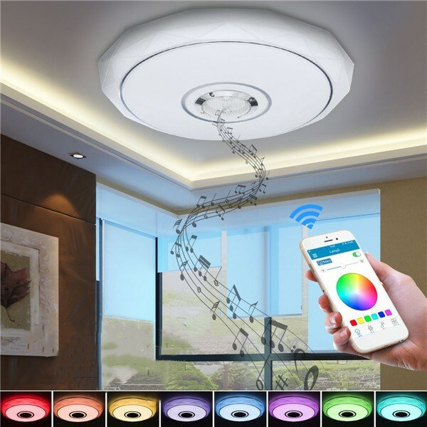 36w Rgb Smart App Control Led Ceiling Lights Bluetooth Music