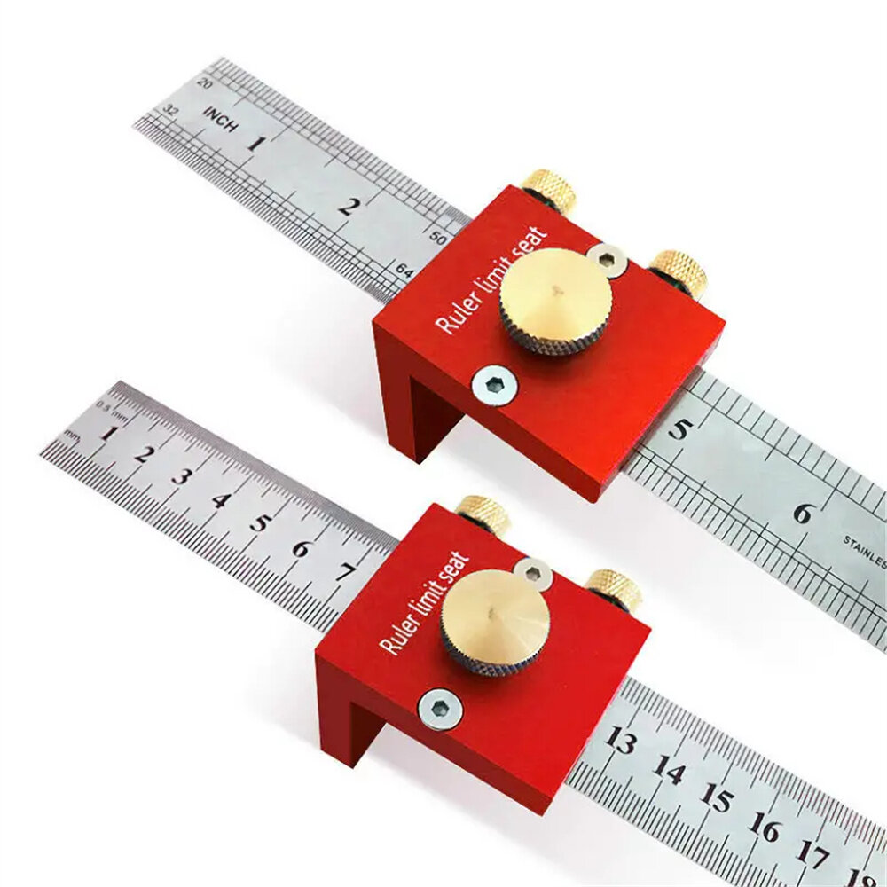 30cm Scribing Ruler with 90 Degrees Scale High Precision Measuring and Marking Gauge Woodworking Essential Tools Sturdy