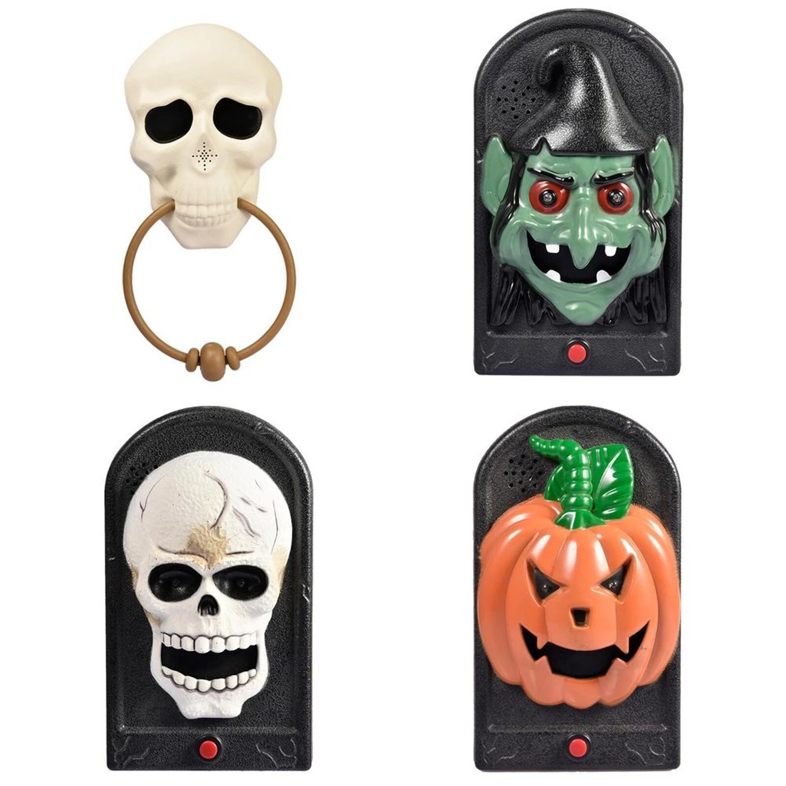 

Halloween Doorbell Glowing Sounding Horror Toy Welcome Door Hanging Skull Decora Horror Props Glowing Hanging Piece Bell