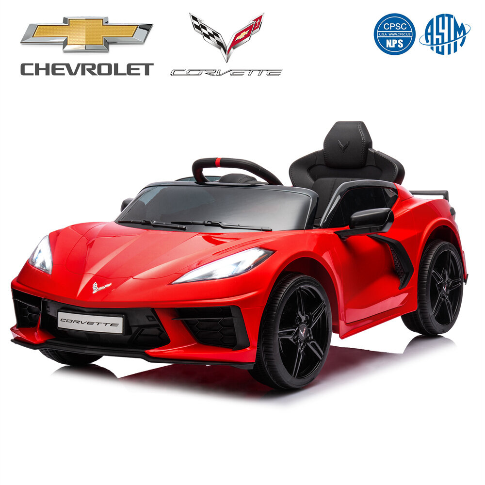 

Funtok GT01A 12V 4.5AH 60W Kids Electric Ride on Car Licensed Chevrolet Corvette C8 4km/h Max Speed Safety Rechargeable