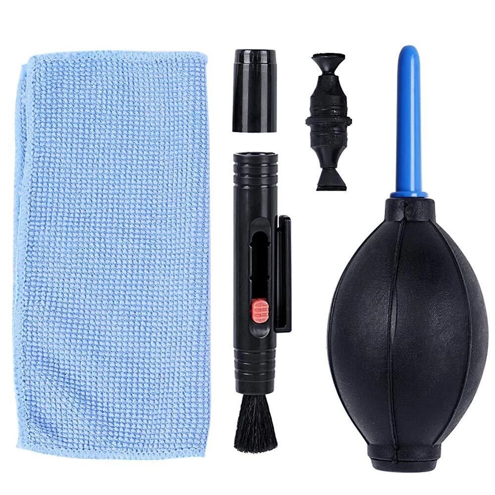 

3 in 1 Digital Camera Cleaning Set Dust Cleaner Brush Air Blower Wipes Clean Cloth For DSLR Camera For Canon For Sony Fo