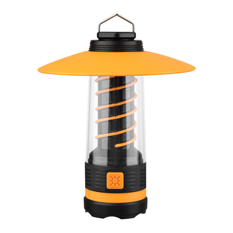 Högeffekts LED-ficklampor Mångsidigt campingstämningsljus USB-laddningsbart tältlampa Utomhus nödljuslykta