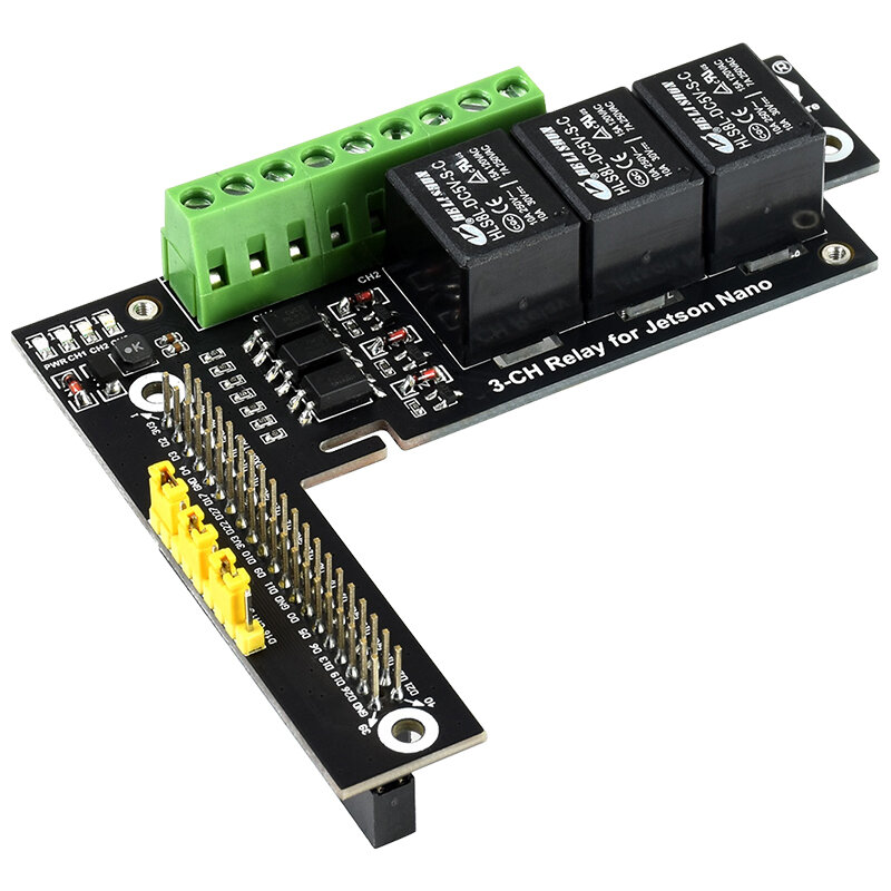 Catda® Jetson Nano 3-CH Relay Expansion Board 3 Way Relay Control with Optocoupler Isolation