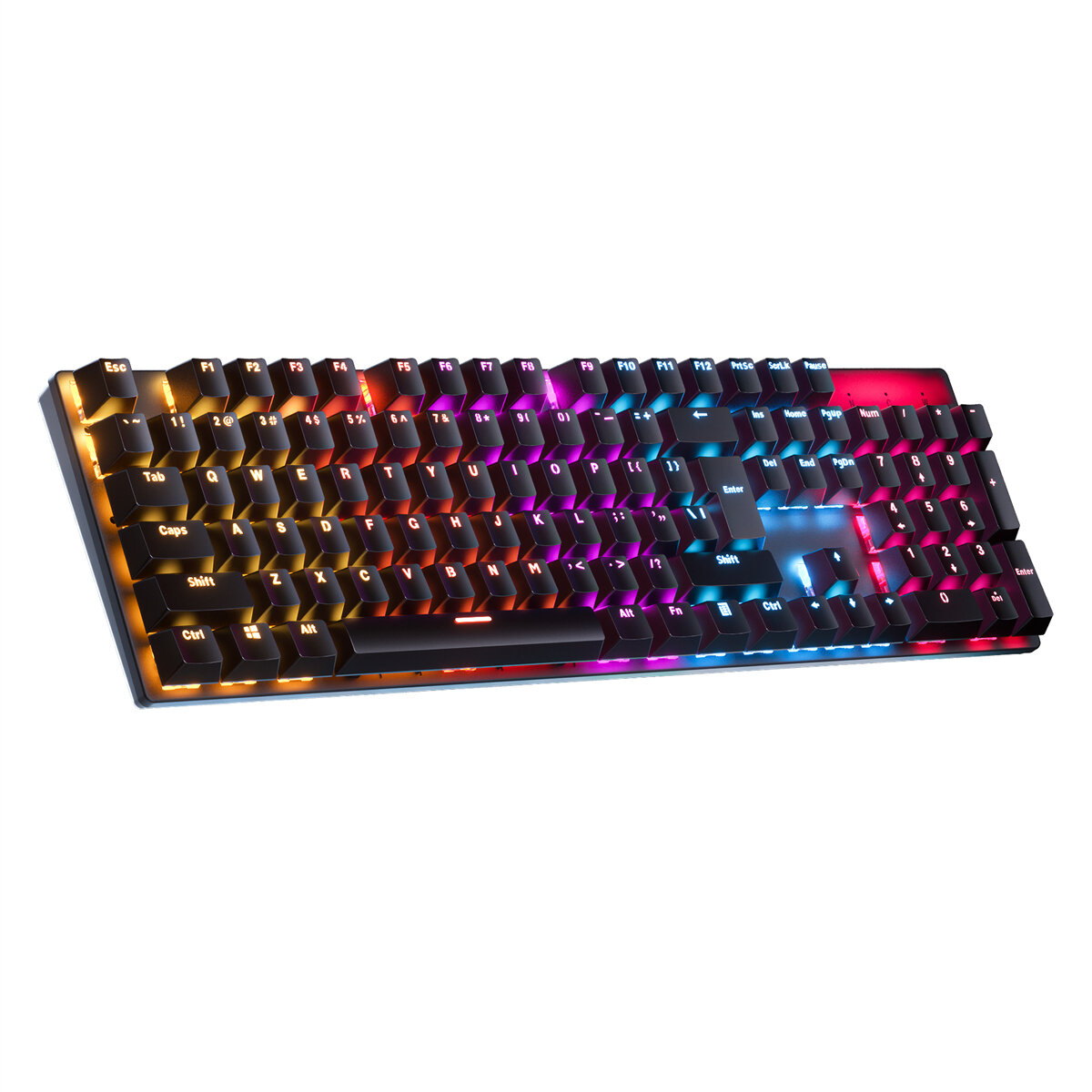 KA101 Mechanical Gaming Keyboard 104 Keys XA Profile PBT Double-shot Molding Keycaps Blue Switch RGB