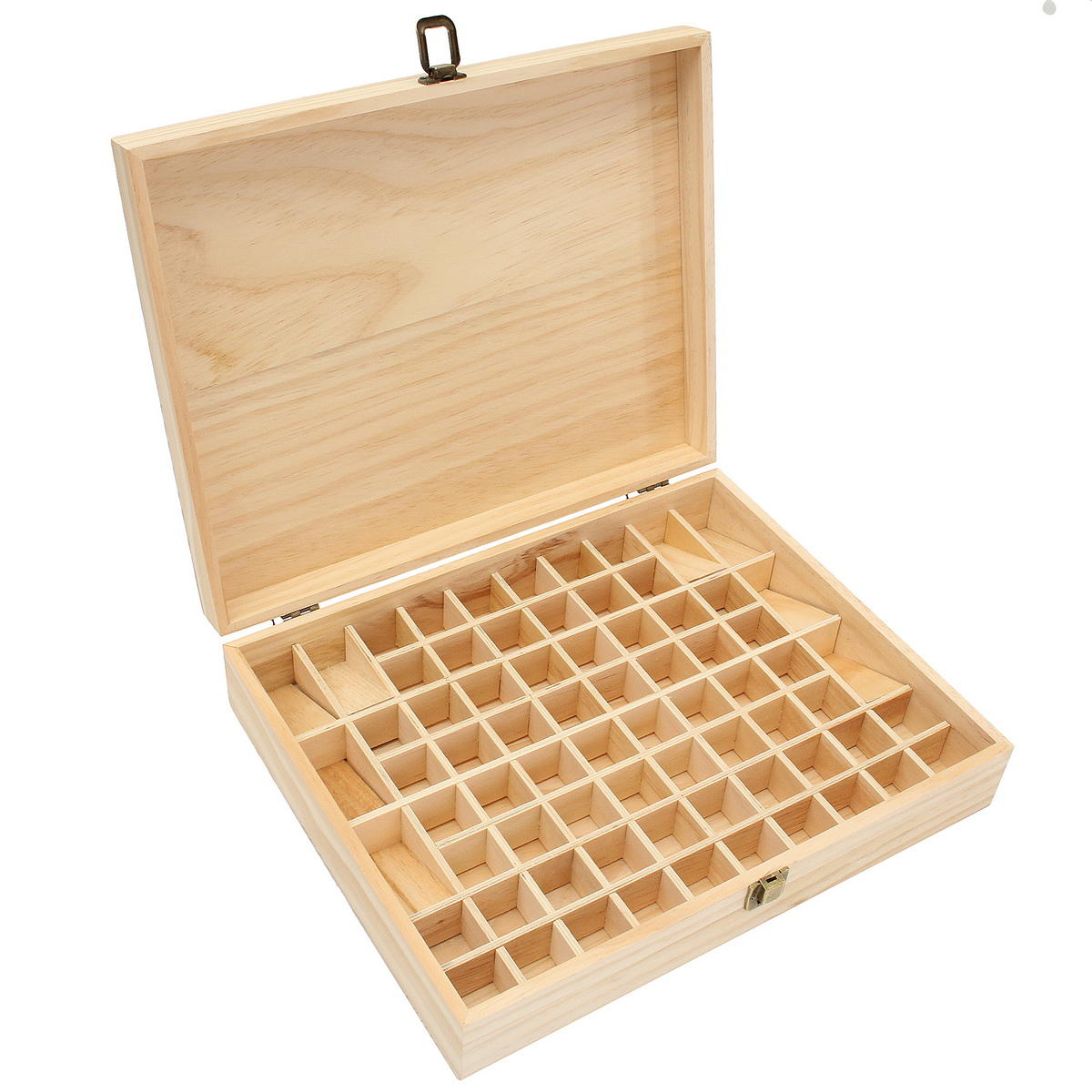 72 Grids Wooden Bottles BoxContainer Organizer Storage for Essential Oil Aromatherapy