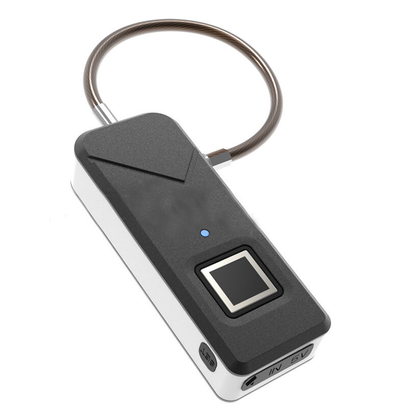 IPRee®3.7Vスマート盗難防止USBの指紋ロックIP65防水旅行スーツケース荷物バッグ安全セキュリティ南京錠