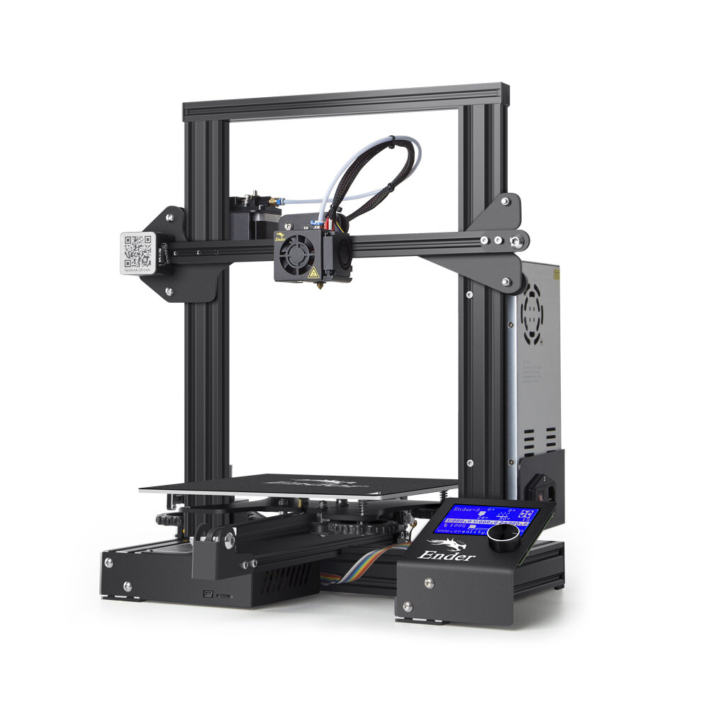 Creality 3D® Ender-3 V-slot Prusa I3 DIY 3D Printer Kit 220x220x250mm Printing Size With Power Resume Function/MK10 Extruder 1.75mm 0.4mm Nozzle