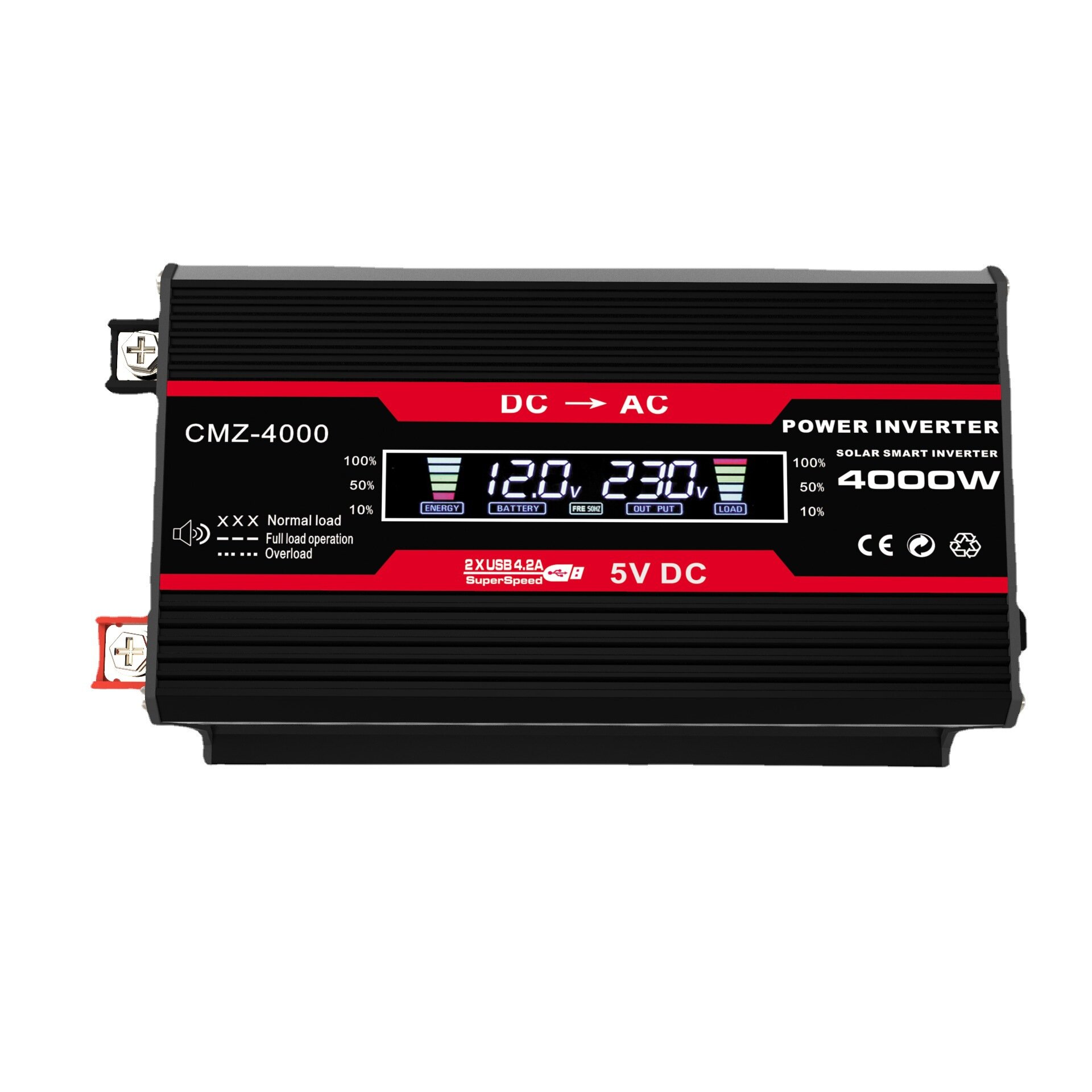 

DC 12V to AC 220V Car Inverter with Intelligent LCD Display 300W Modified Sine Wave Inverter for Boat Travel Camping Eme