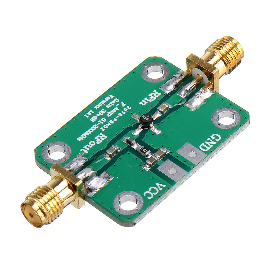 12-VDC-LNA-Verstärkerplatinenmodul 0,01-2000 MHz 32 dB rauscharmer Breitband-HF-Signalverstärker Funkkommunikation 