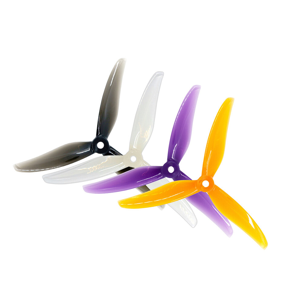2 أزواج Gemfan إعصار 5236 5.2x3.6 5.2 بوصة 3-Blade Racing Propeller قوية لسباق RC Drone FPV