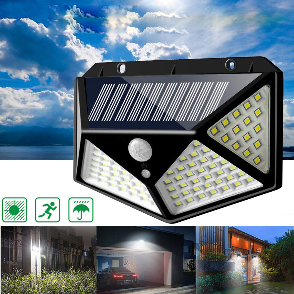 Solar powered outdoor security lights