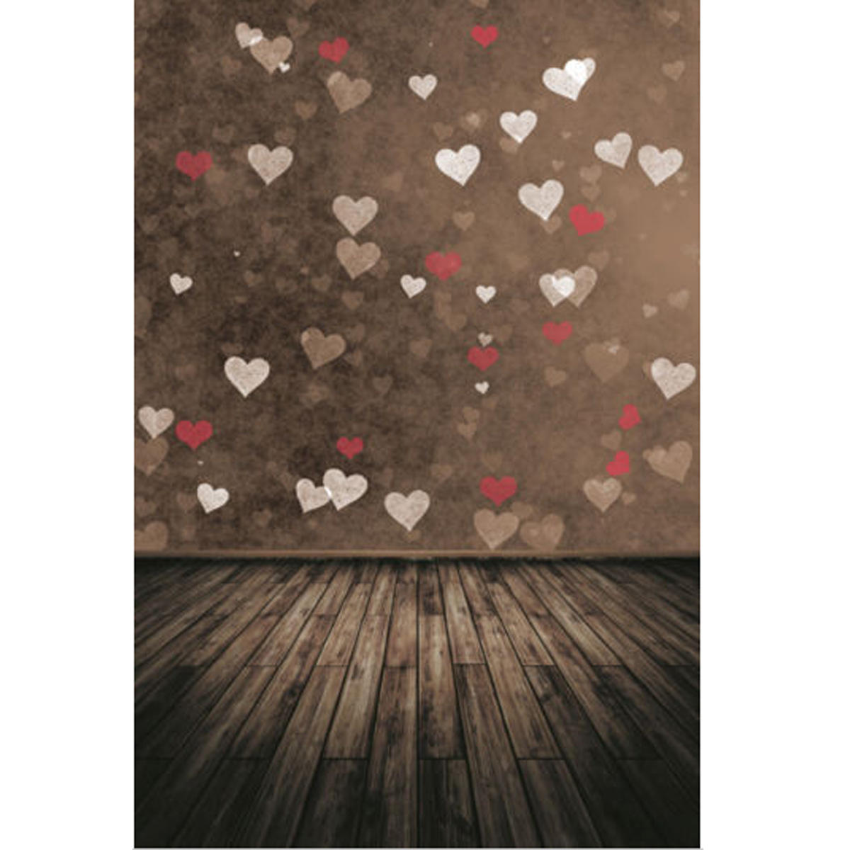 

7x5ft День святого Валентина Любовь Сердце Тематическая фотография Vinyl Backdrop Studio Background 2.1mx 1.5m