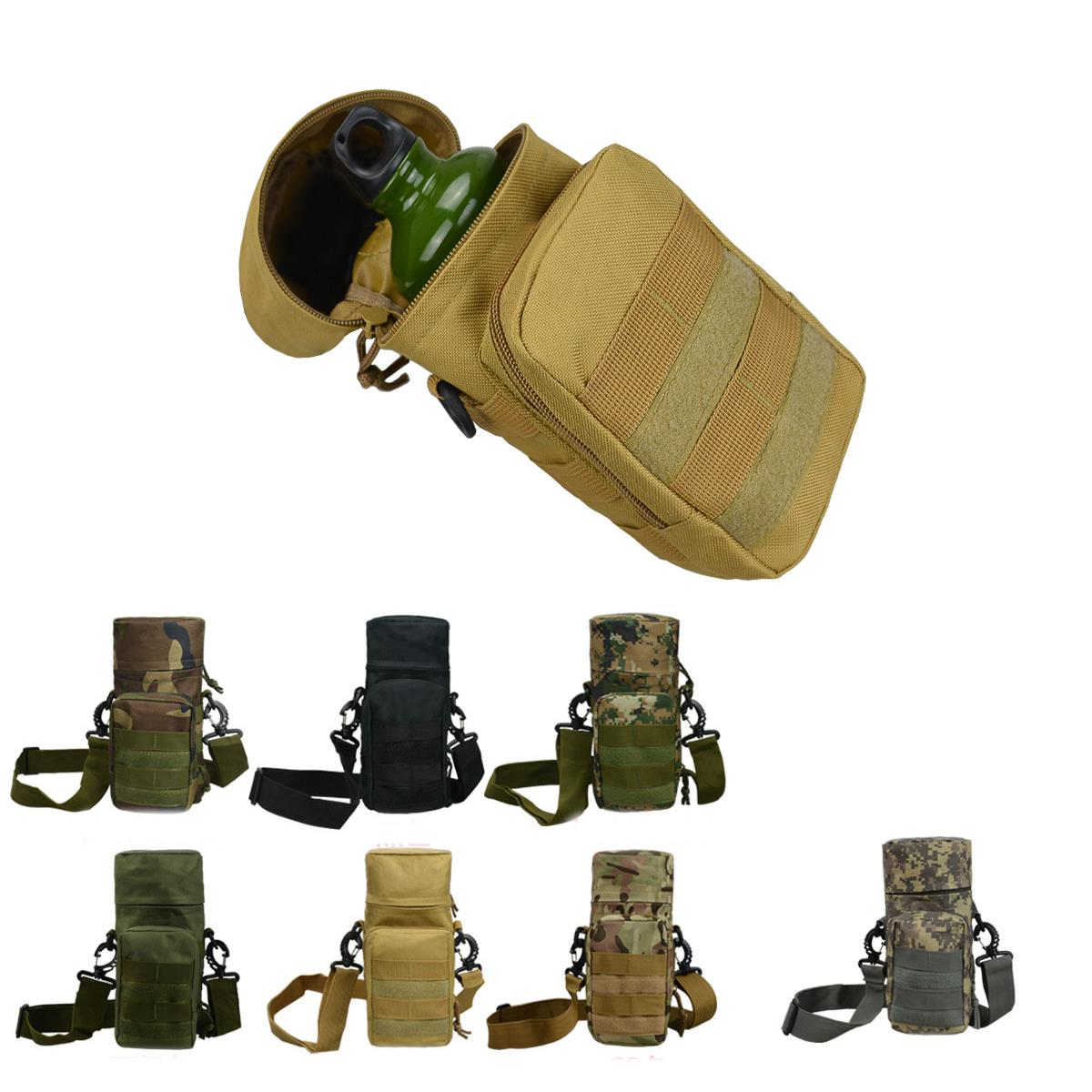 BL051 5.2L Water Bottle Bag Waterproof Oxford Fabric Bag Military Tactical Molle Waist Bag Utility Pouch Emergency Pocke