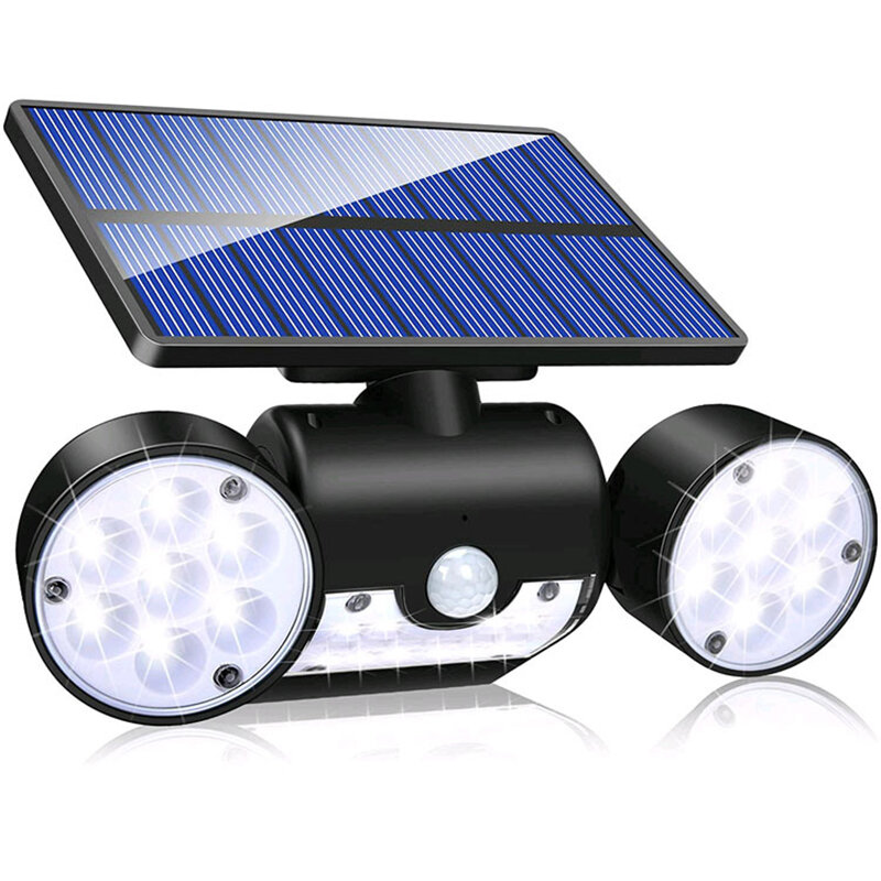 30 LED Bevegelsessensor Utendørs Solcellevegglamper Ultralyse Roterbare Vanntette For Utendørs Hage Landskaps Gatelys