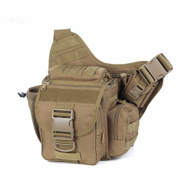 5L Cycling Storage Bag Lightweight Multi-functional Tactical Saddle Bag Shoulder Bag for Hiking Camp