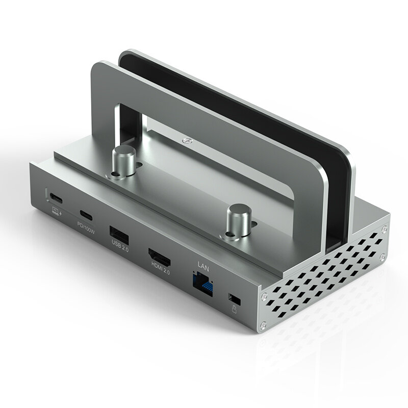 

11-in-1 USB 3.0 Hub Docking Station USB Adapter with USB2.0 USB3.0*2 USB-C*3 HDMI 2.0 RJ45 SD/TF Card Reader Slot 3.5mm