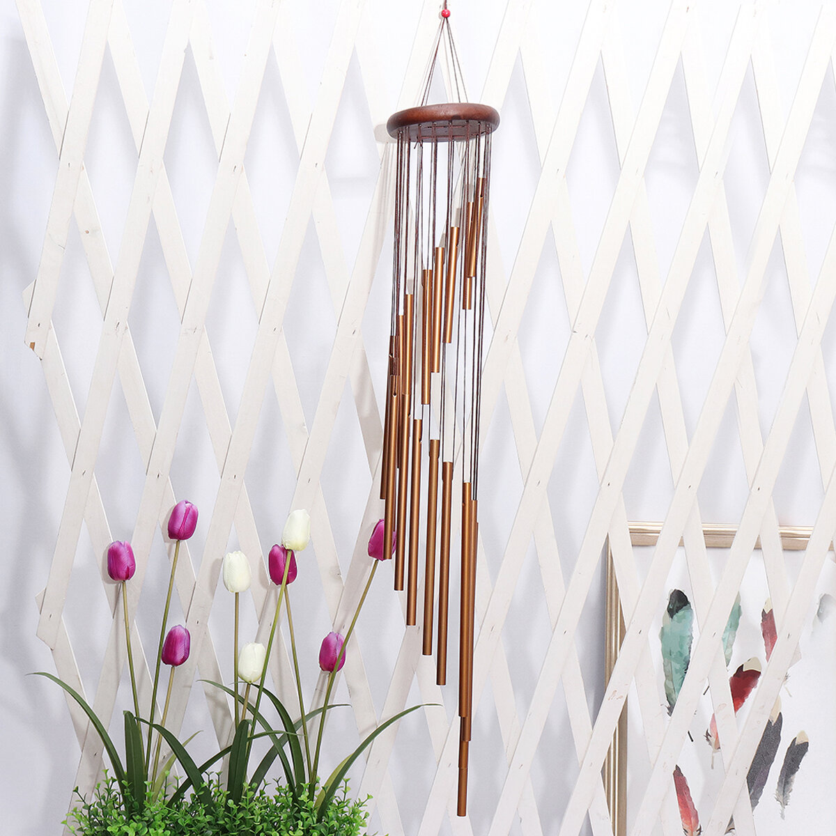 Large Wind Chimes Home Garden Hanging Decorations 18 Metal Tubes Windbell Birthday Present Gift