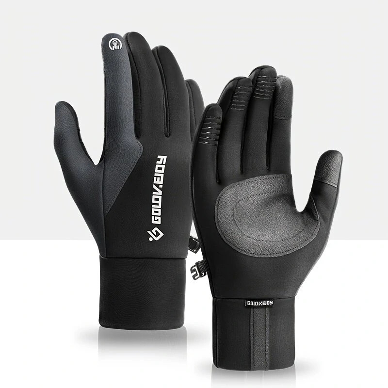 Στα 11.02 € από αποθήκη Κίνας | Golovejoy Warm Gloves Touch Screen Windproof Plus Velvet Wear-Resistant Gloves for Cycling Driving Running Hiking.