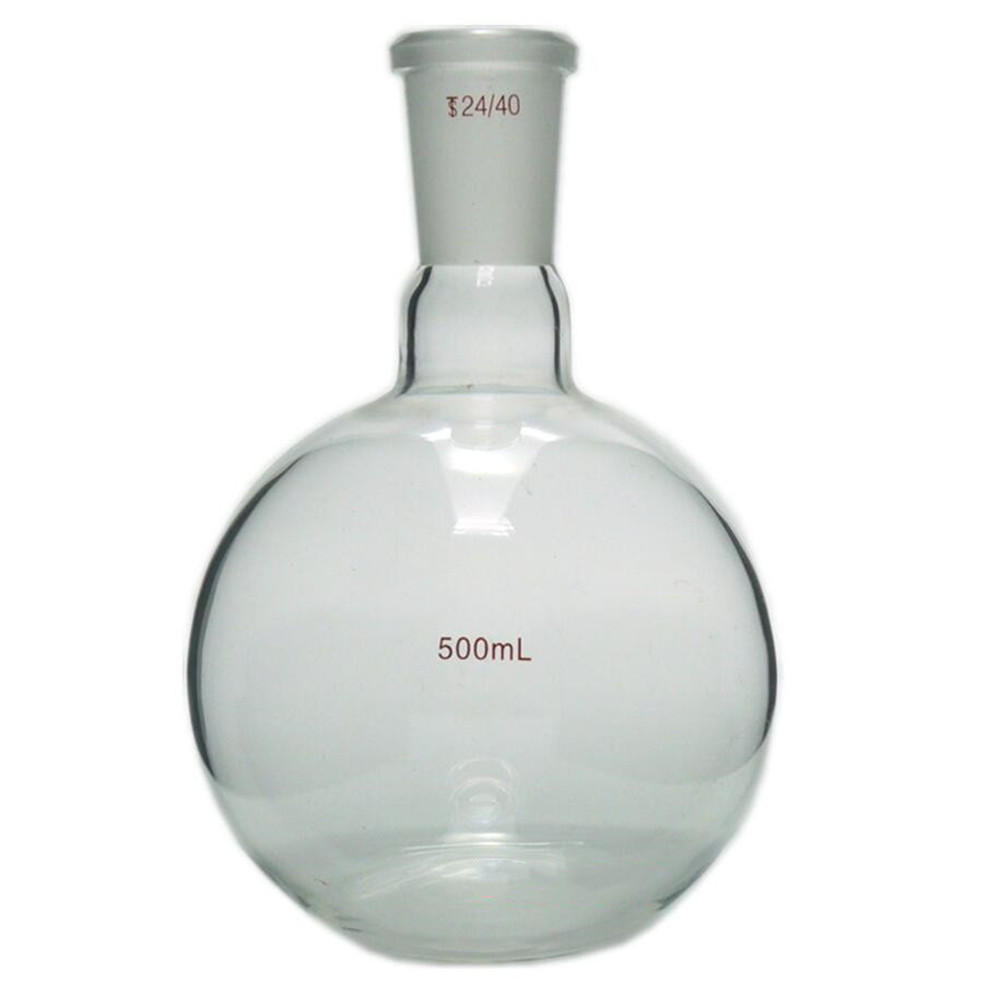 500mL 24/40 Glass Single Neck Round Bottom Flask Laboratory Chemical Boiling Bottle Glassware