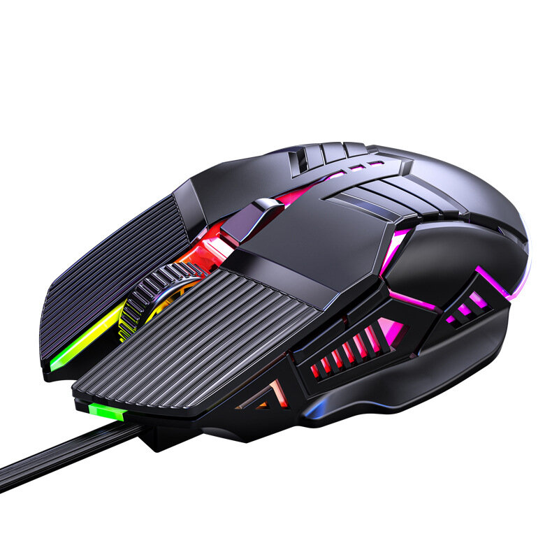 S800 Bedrade Gaming Muis Usb Computer Muis 3200 Dpi Ergonomische Gaming Rgb Mause 6 Knop Led Stille 