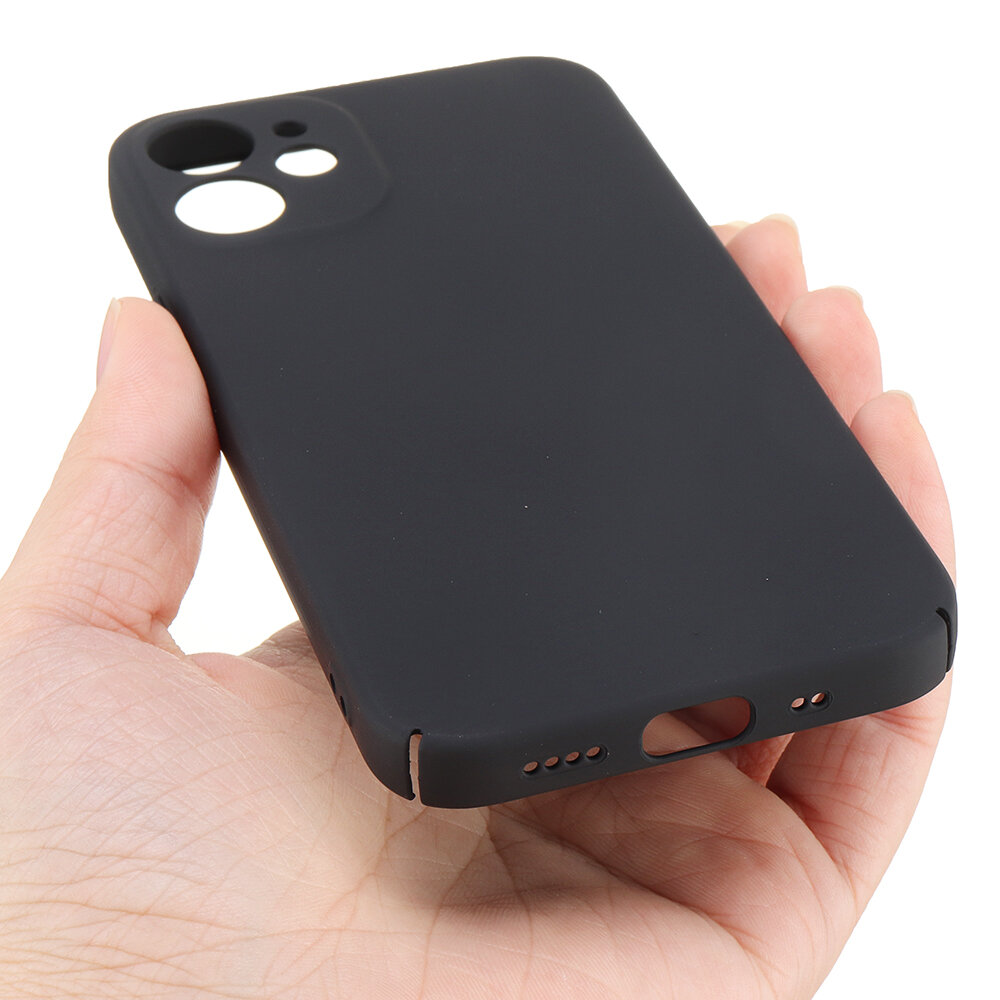 

Bakeey для iPhone 12 Mini Чехол Шелковистая гладкая микроматовая ультратонкая защита от отпечатков пальцев с защитой Объ