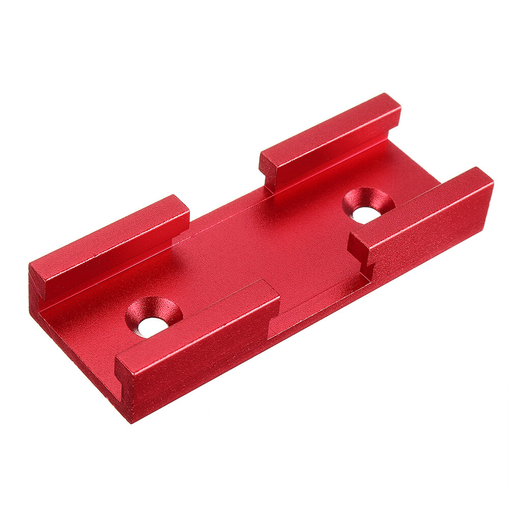 80mm Red T Slot T-track Connector Miter Track Jig Fixture Slot Connector 30x12.8mm For Table Saw Router Table Woodworkin