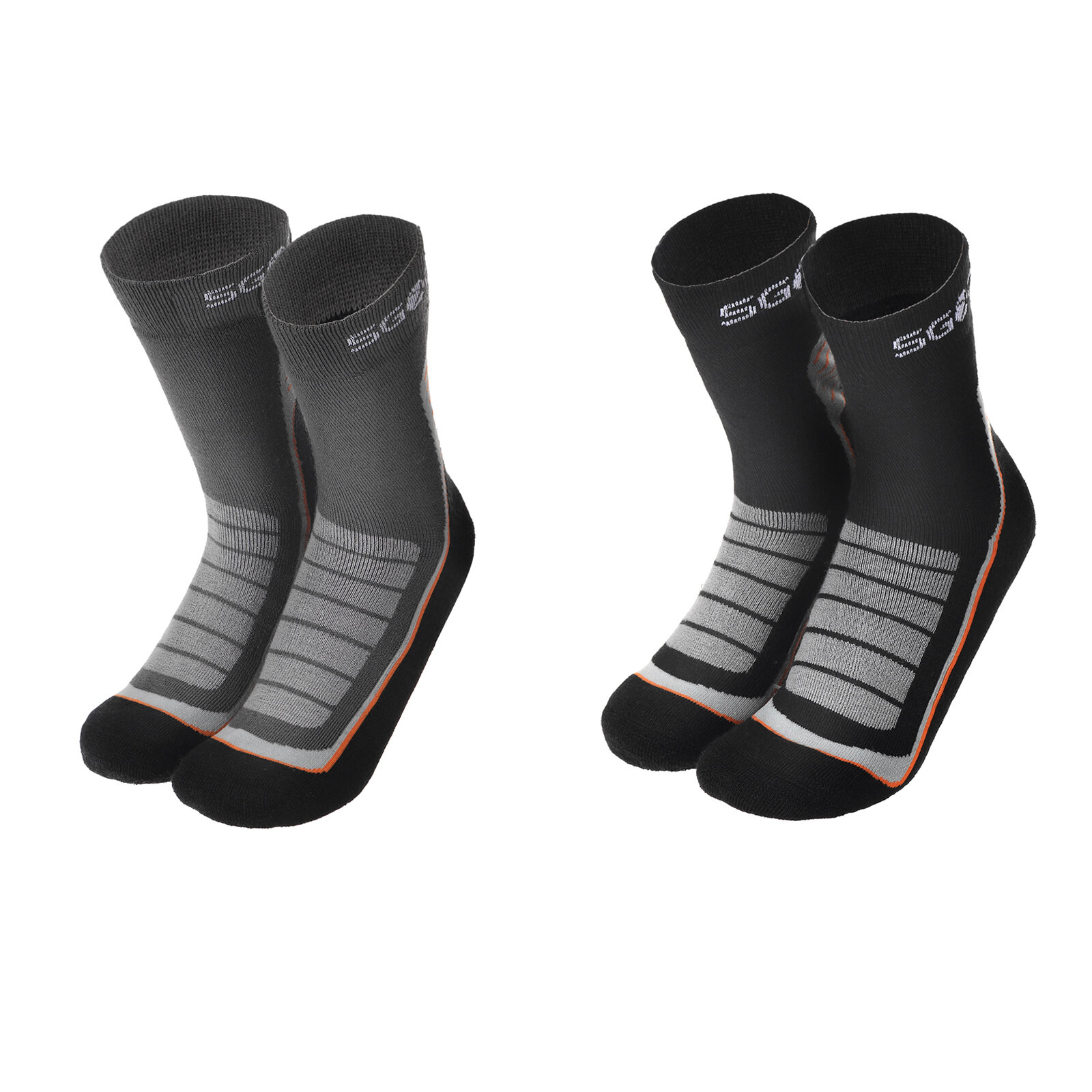 SGODDE 2Pair Férfi gyapjú zokni Meleg, lélegző rugalmas téli szabadtéri sport túracipő