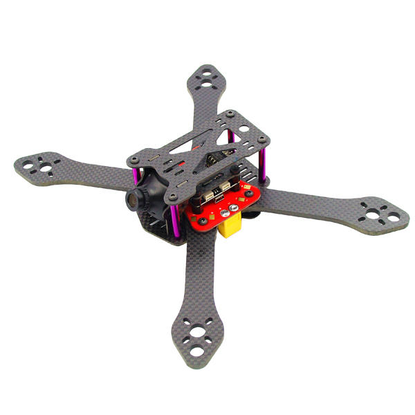 Realacc Martian III X Structure 4mm Arm 190mm 220mm 250mm Carbon Fiber Frame Kit w/ PDB for RC Drone
