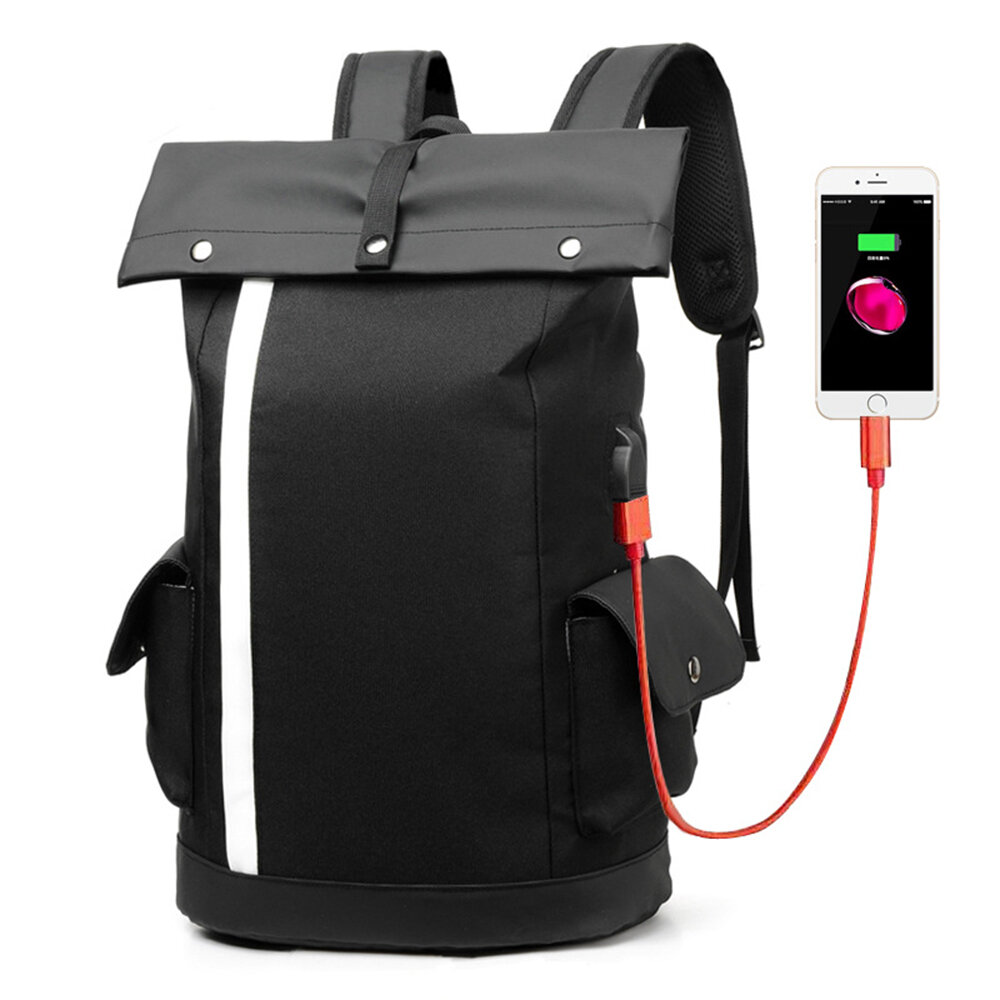 Laptop Bag Multifunction Backpack with USB Charging Port School Bag Travel Bag Nylon Water Resistant