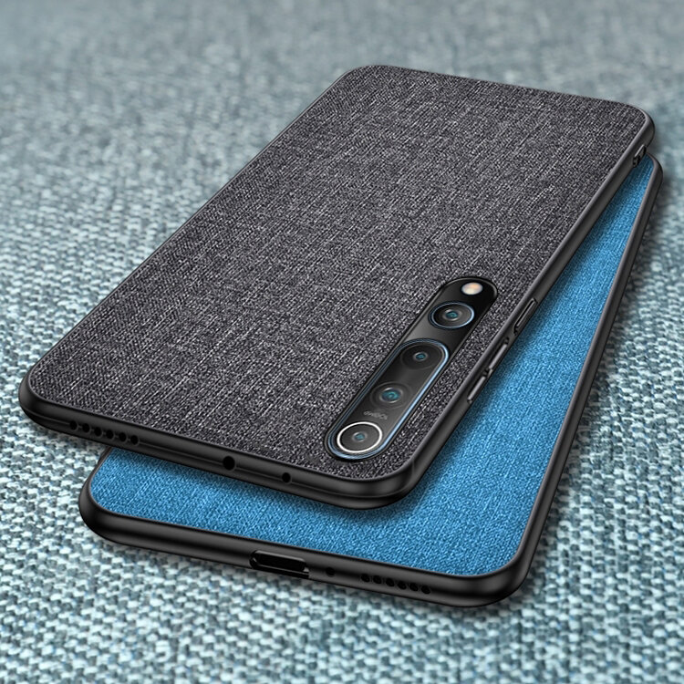Bakeey Breathable Canvas Cloth Sweatproof Shockproof Protective Case Back Cover for Xiaomi Mi10 Mi 1