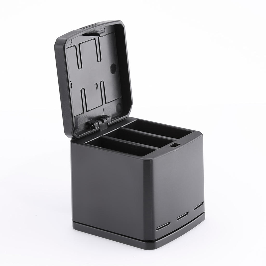 TELESIN3チャンネルバッテリー充電器3ポート（USB Type-Cケーブル付き）GoPro Hero 56収納ボックス用