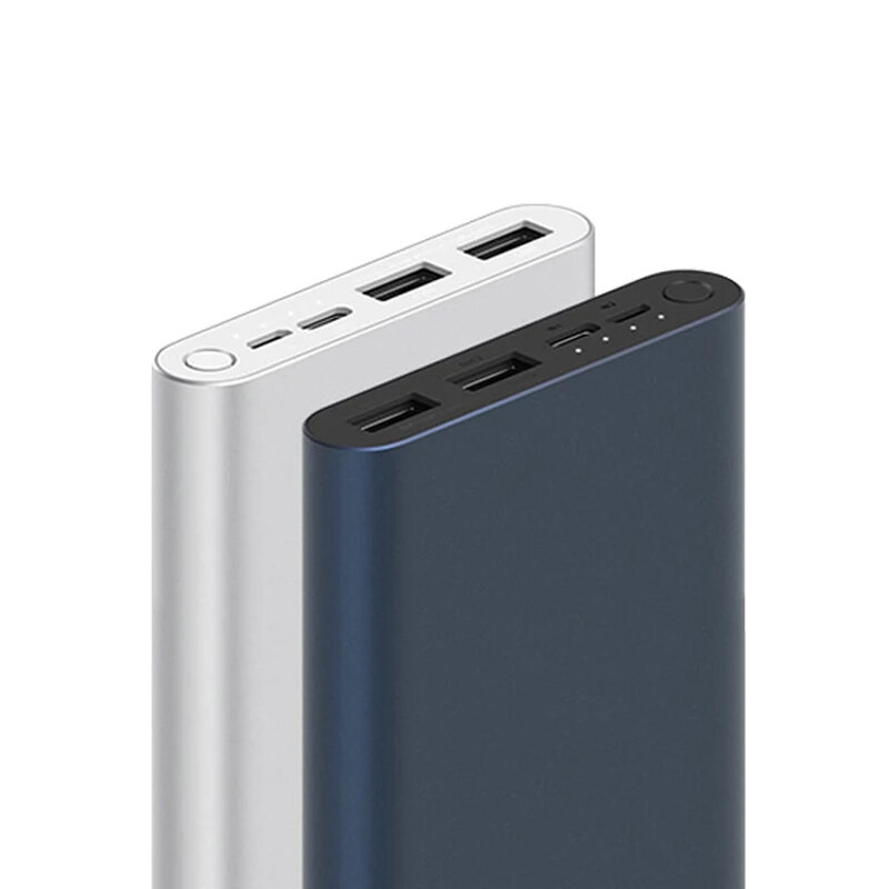 

Original Xiaomi Power Bank 3 10000mAh Upgrade with 3 * Output USB-C Two Way Quick Charge 18W Power Bank for iPhone 12 Pr