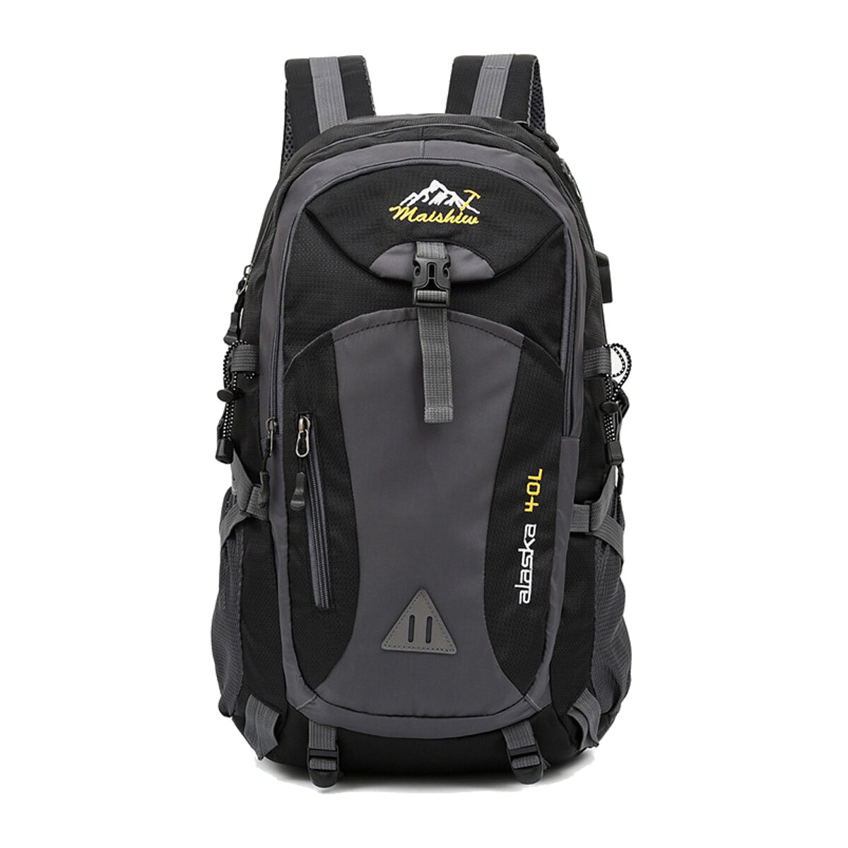 Backpack Outdoor Mountaineering Bag Laptop Bag Travel Shoulders Storage Bag with USB for 16inch Notebook