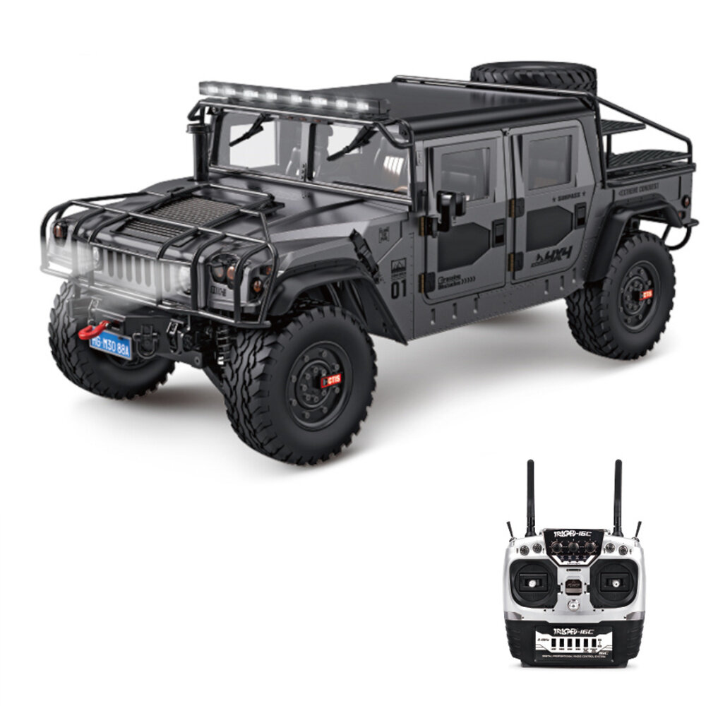 HG P415A PRO Upgraded Light Sound 1/10 2.4G 17CH 4WD RC Car 4X4 Pick-UP 2 Speed Off-Road Vehicles Models Toys