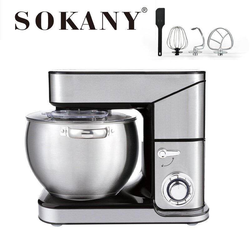 

SOKANY SK-623 Три в One Электрический настольный миксер, кухонный комбайн для приготовления лапши, перемешивание, 6 скор