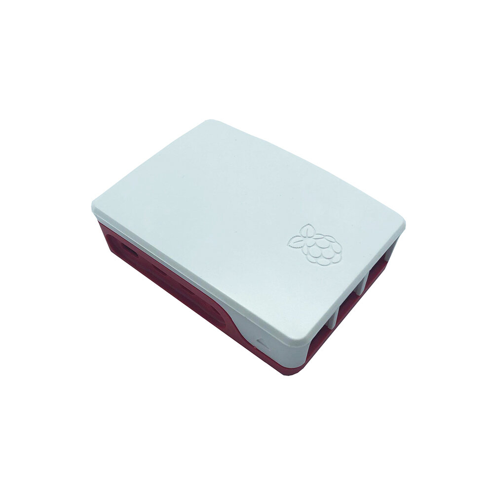 Offici?le beschermhoes Classic Rode en witte plastic doos voor Raspberry Pi 4B